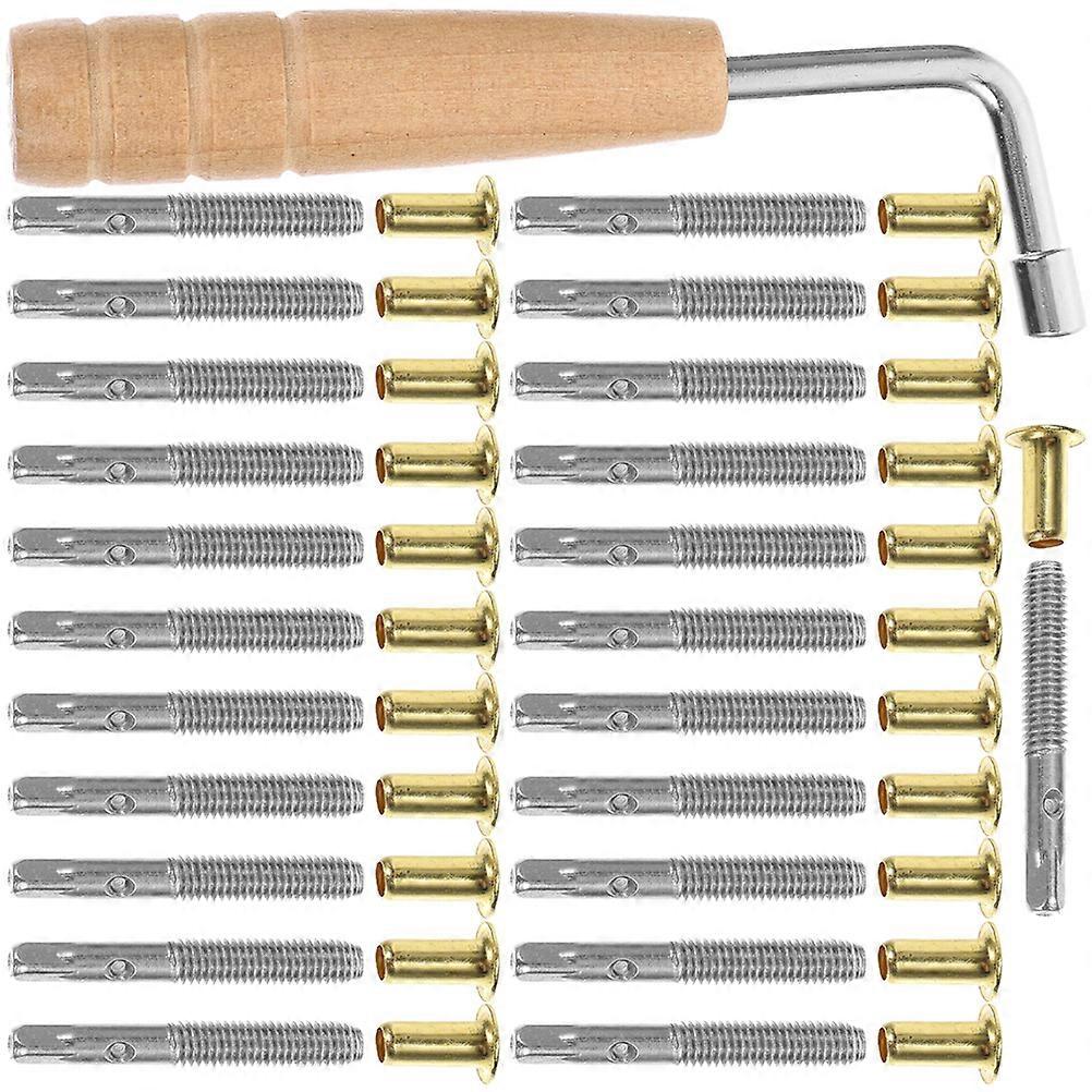 Assorted Color Lyre Harp Tuning Pin Set for Dulcimer Includes 4Sets Tool