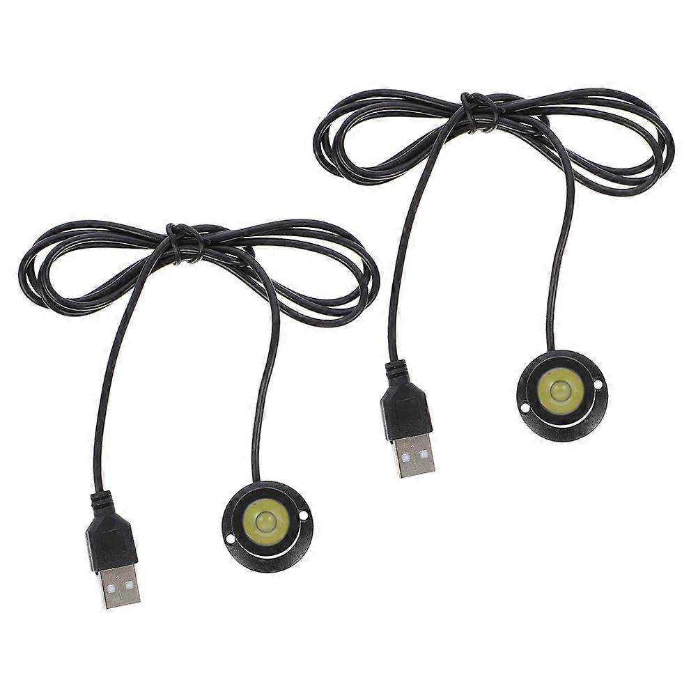 Small Spotlight Indoor LED USB Mini Spotlight 2Pcs for Cabinet Lighting