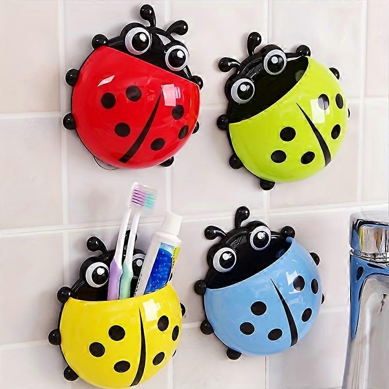 Seven star ladybug toothbrush holder for storing cute suction cups