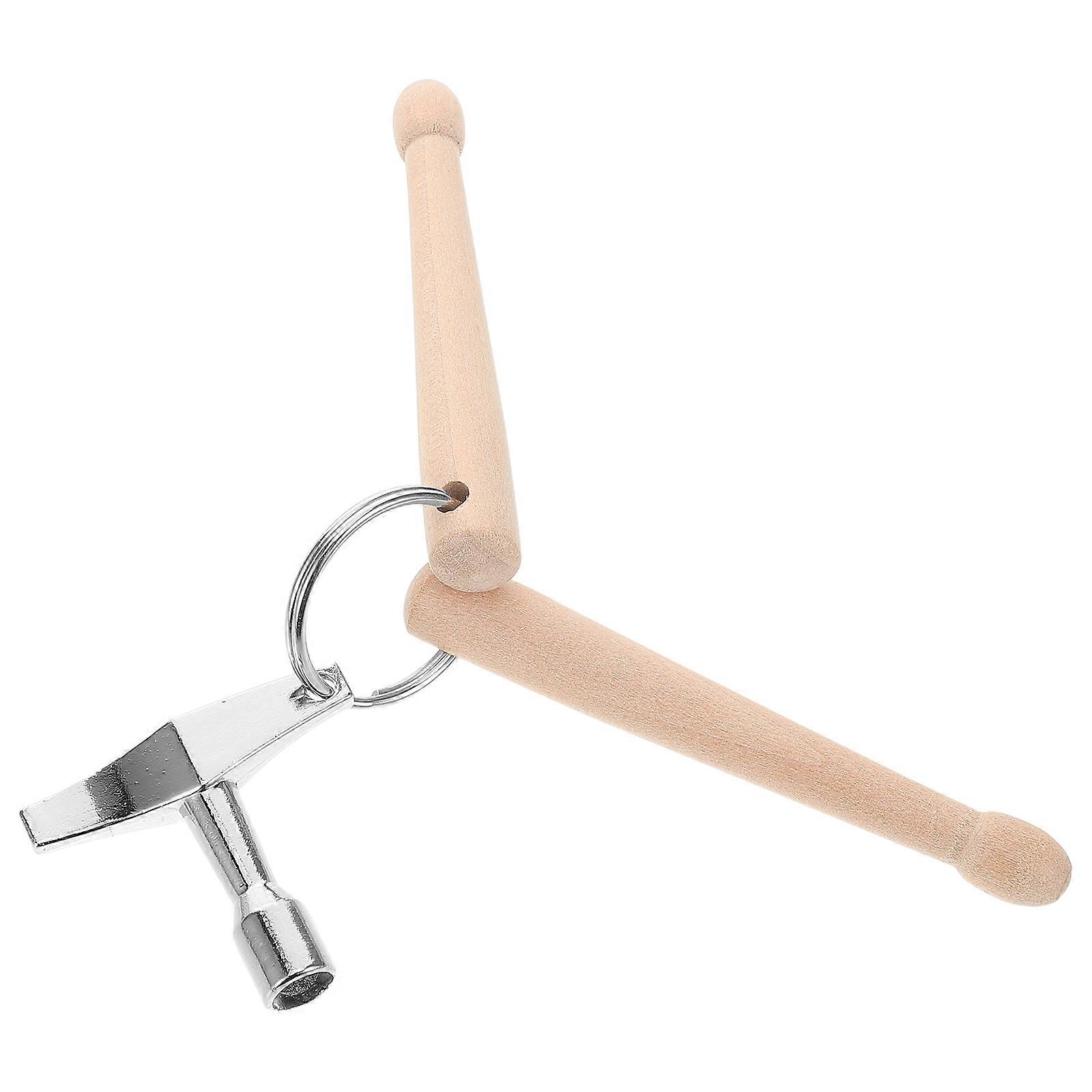 Drum Mallet Key Ring Mini Drumstick Keychain for Decor
