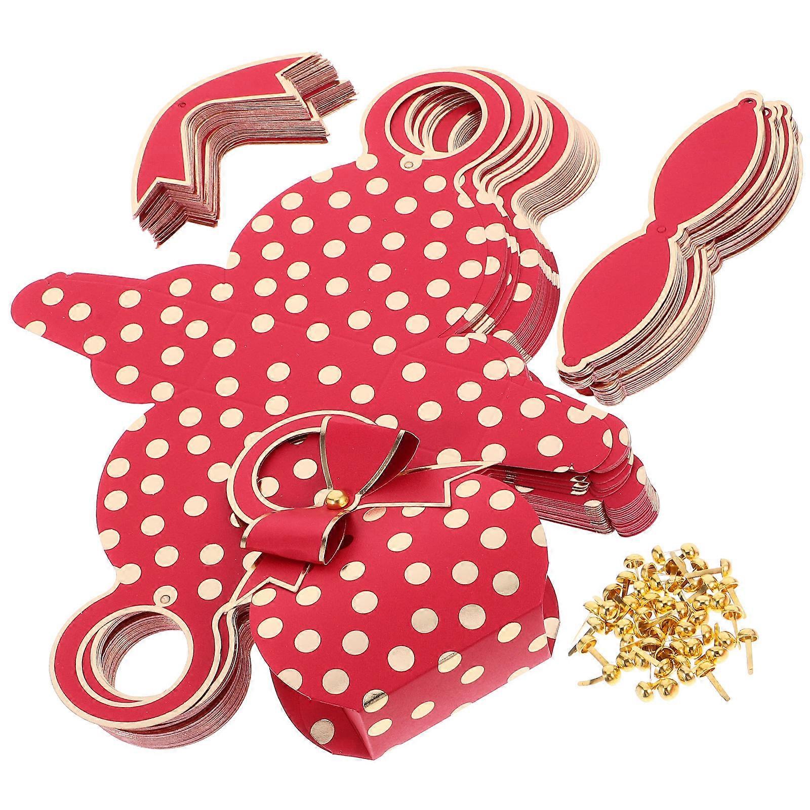 Red Handbag Candy Boxes for Candy Storage 50Pcs Creative Gift Boxes