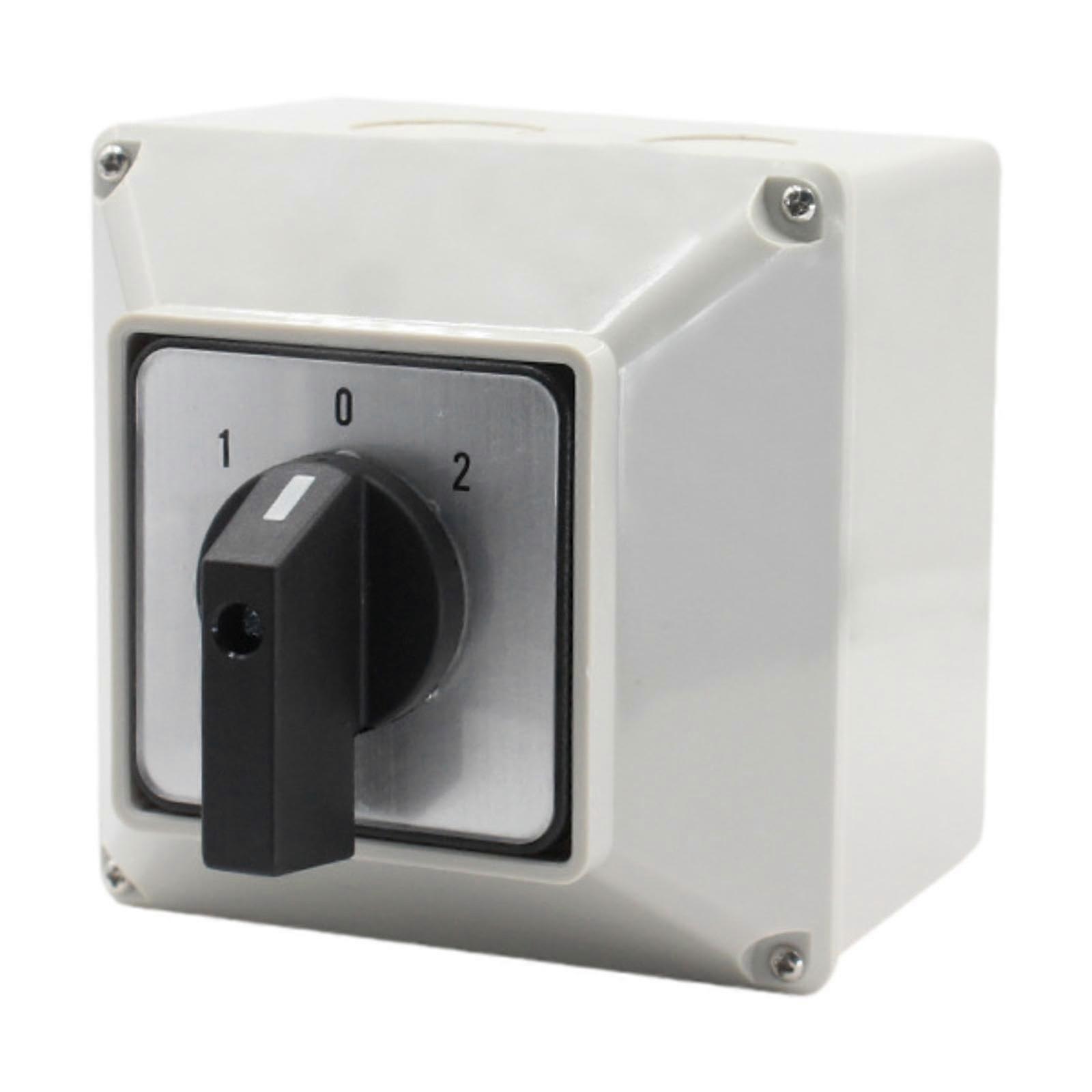 Waterproof Changeover Selector Switch with Copper Contacts for Speed Control and Flame Retardant Safety