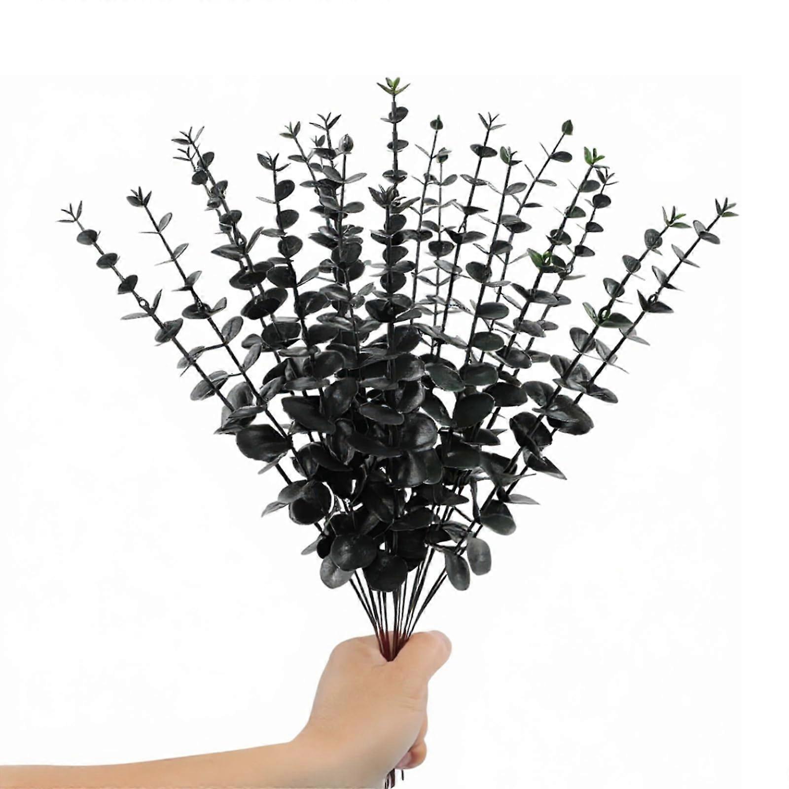 Eucalyptus Leaf Decorative Plant with Realistic Layered Design and Elegant Fabric Finish for Home