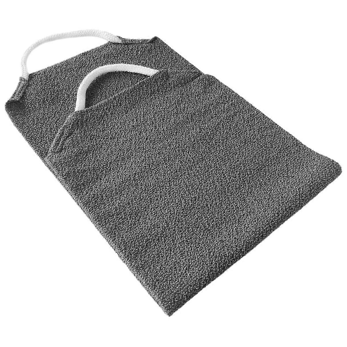 Exfoliating Back Scrubber for Shower Long Ergonomic Polyester Bath Towel Gentle Deep Cleaning
