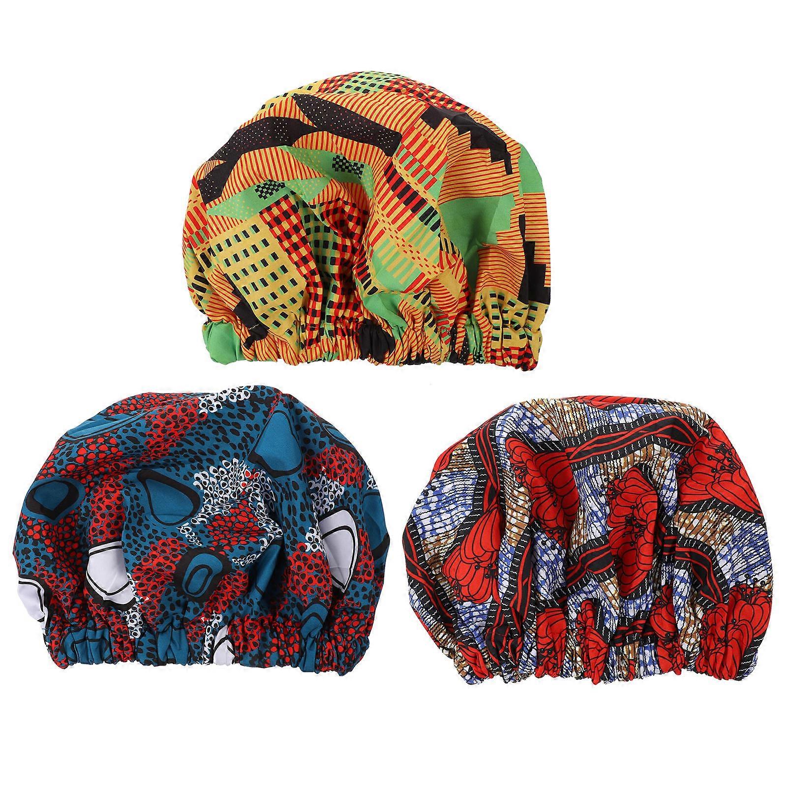 Hair Care Sleeping Cap Bonnet Hat 3Pcs Bouffant Set