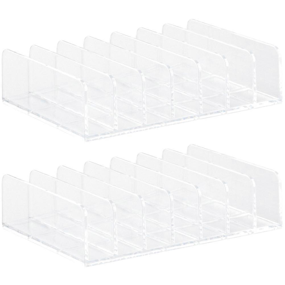 2Pcs Transparent Makeup Palettes Holder for Storing Divided Organizer