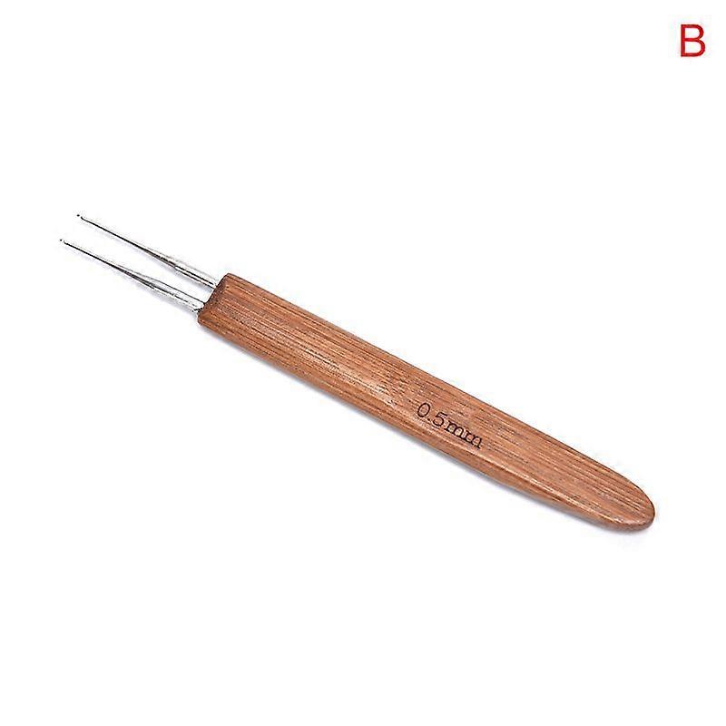 3Pcs 0.5mm Dreadlock Crochet Needle Hook Bamboo Handle Hooks Tools Making