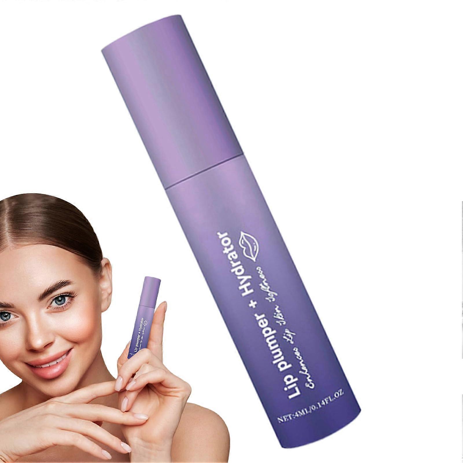 Lip Plumper Balm 4ml for Instant Volume and Deep Hydration, Non Sticky Lightweight Formula