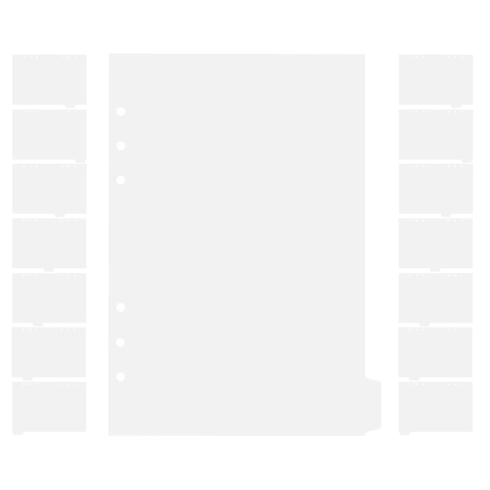 Binder Dividers for Notebook with 14Pcs PP Tabs for Document Separation