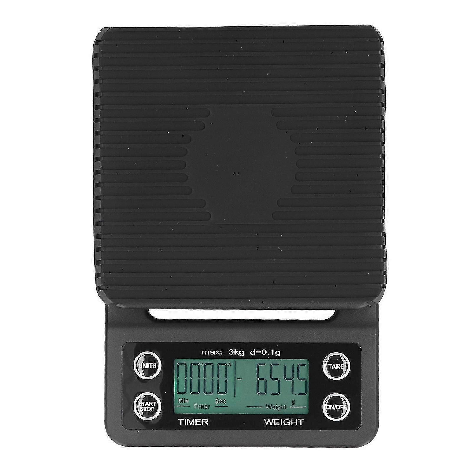 2026 Coffee Scale Maximum 3kg Capacity Tare Function Countdown Function Four Units LED Screen Kitchen Scale