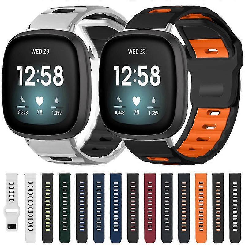 Pulseira de silicone bicolor com encaixe plano xDfind