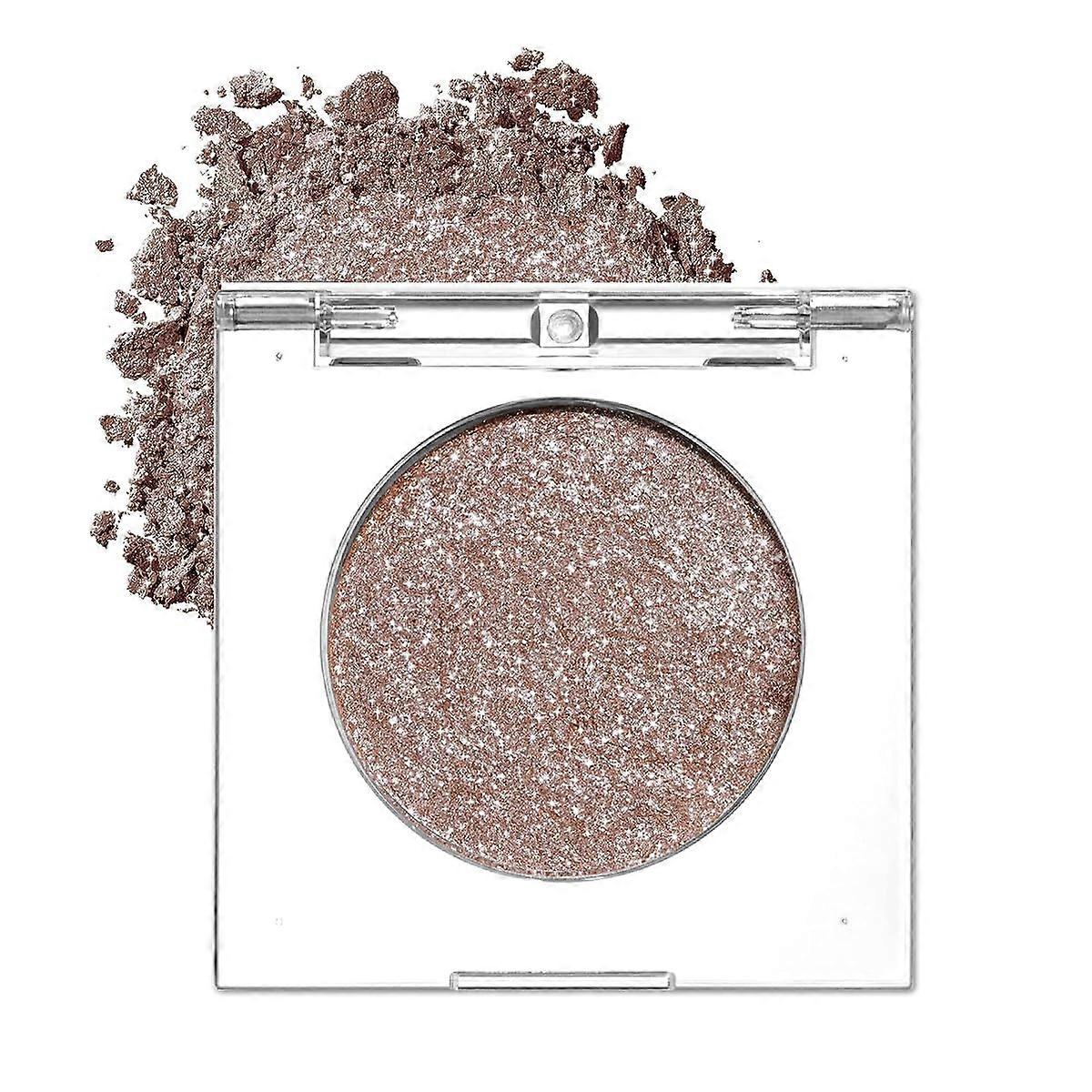 Silver Glitter Eyeshadow Palette with CreamPowder Texture, Long Lasting Waterproof Shimmer