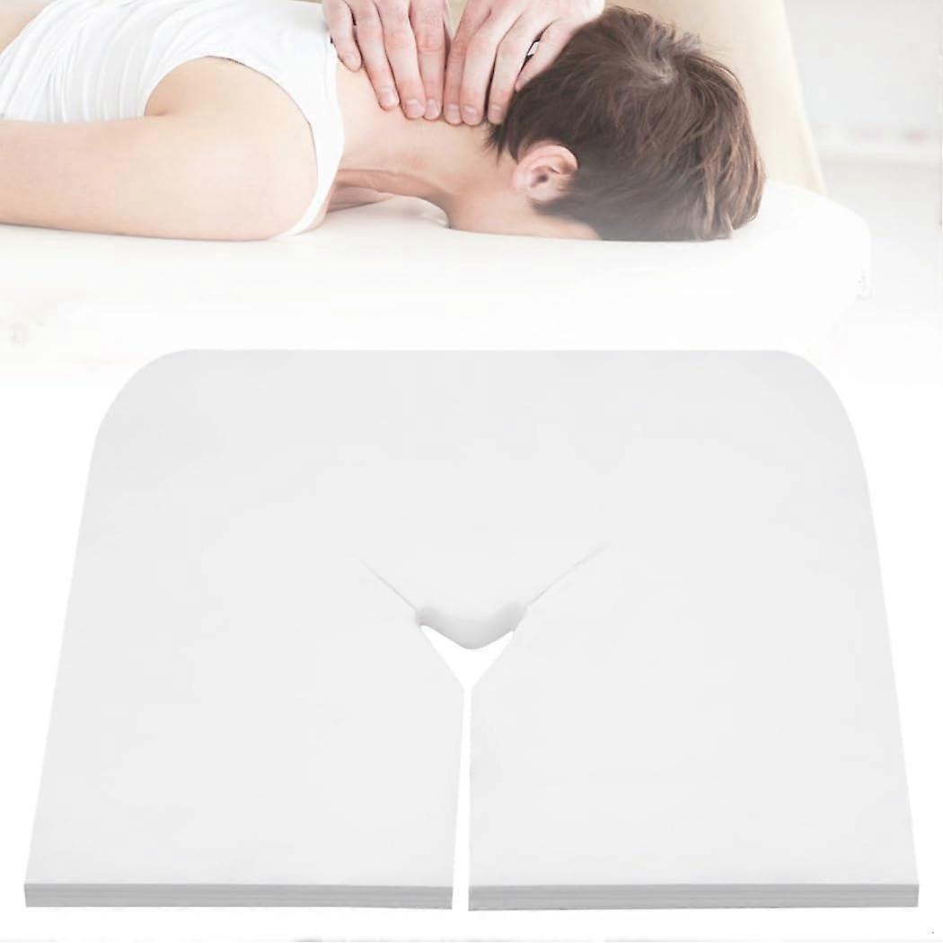 Massage Table Face Cradle Covers, Soft Breathable Disposable Headrest Covers, 100Pack for Spa Therapy