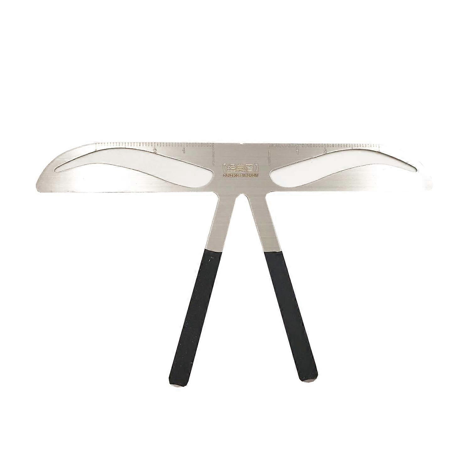 Adjustable Eyebrow Caliper Metal Alloy Microblading Ruler for Precise Brow Symmetry