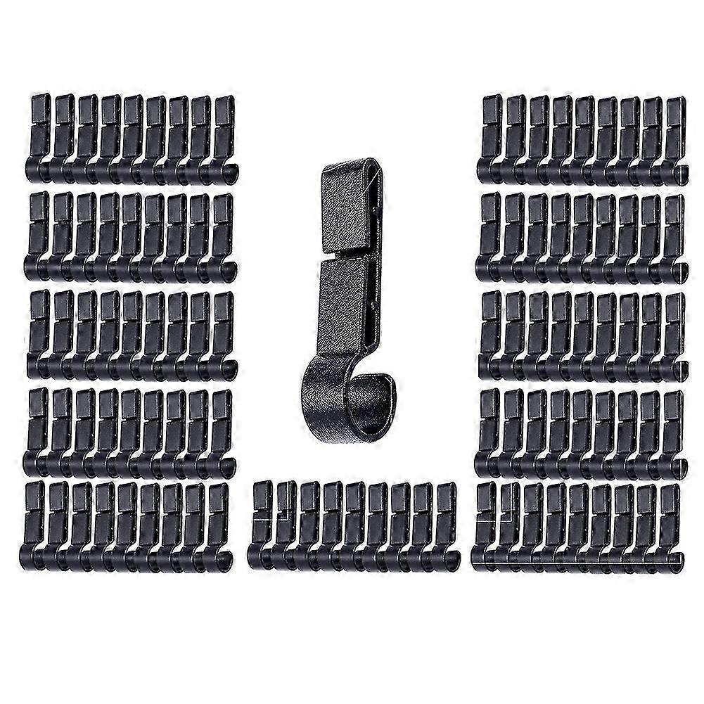 100Pcs Helmet Clips for Head Light Lamp,Hard Hat Accessories