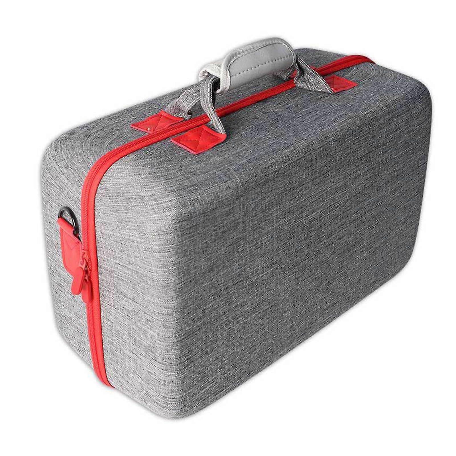 Shockproof Splashproof Game Console Carrying Case with Organized Accessories Compartments Grey