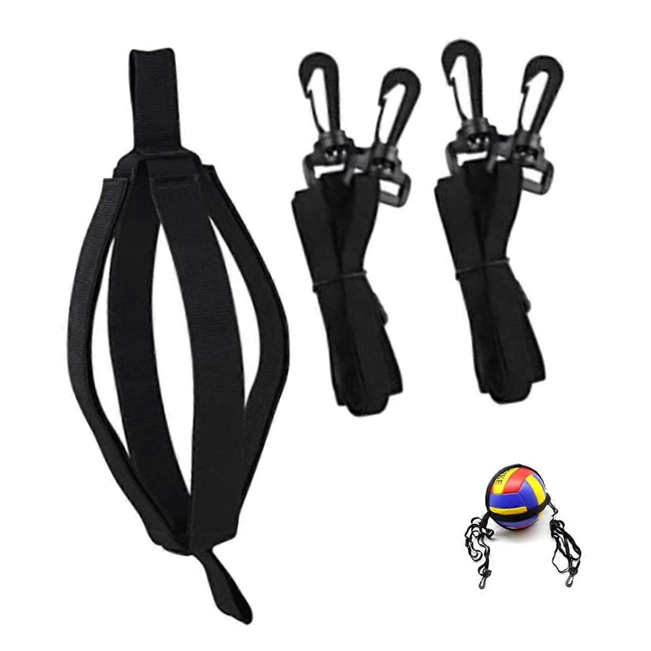 Volleyball Trainer Set with Adjustable Elastic Cord for Spiking Practice and Solo Training