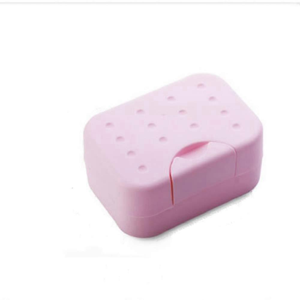 Travel Soap Case with Locking Lid, Waterproof Compact Soap Box with Drainage and Absorbent Pad