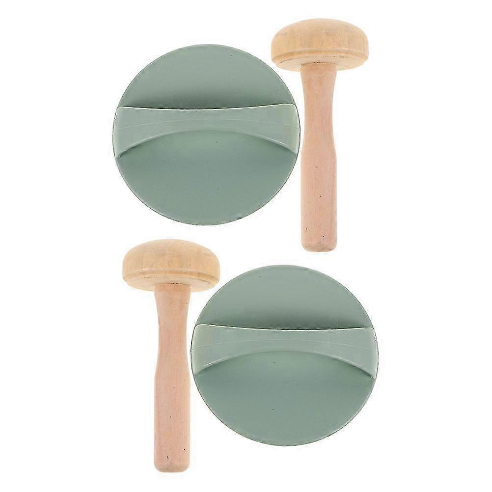 Wooden Printing Tools Block Printing Roller Set for DIY 4Pcs Art Use