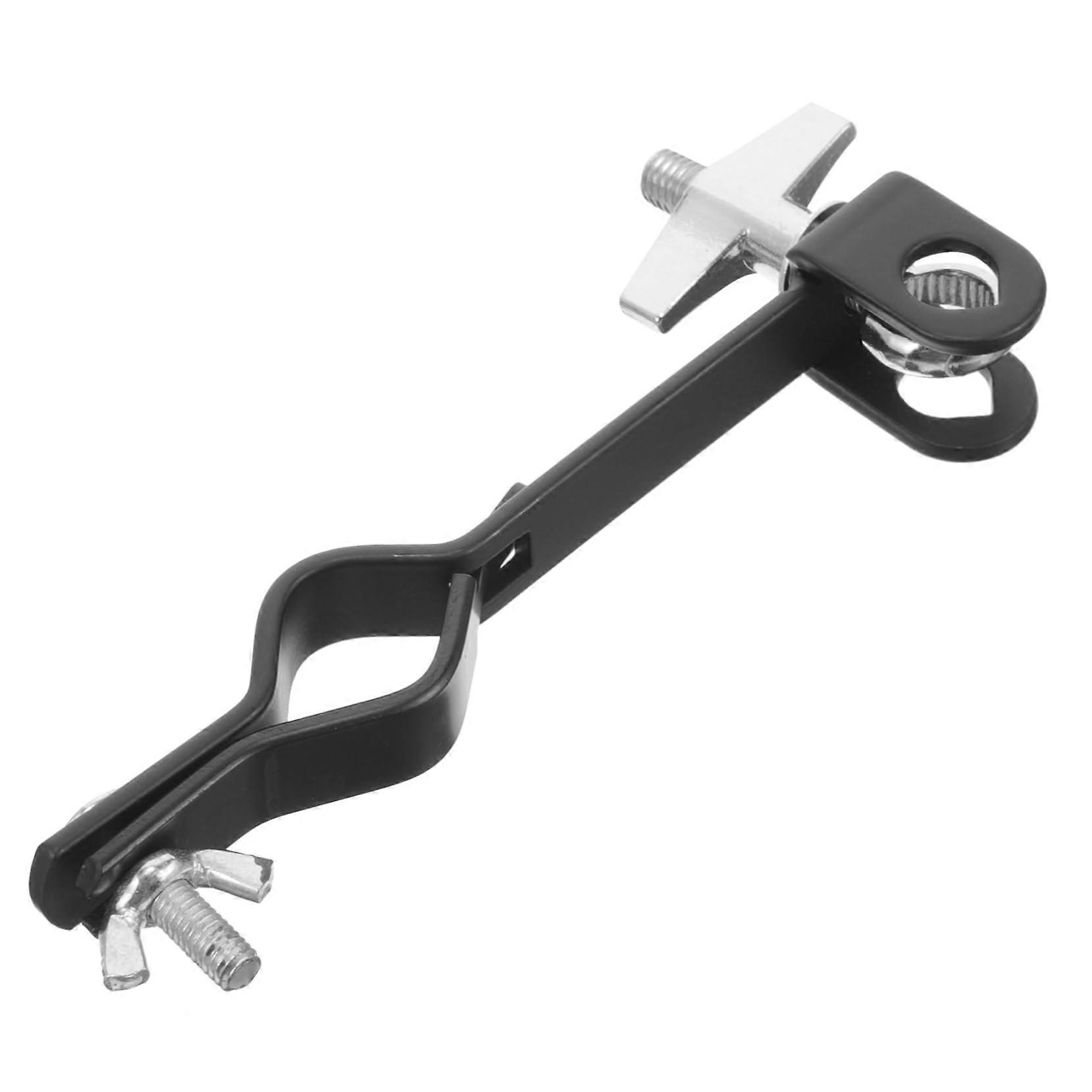 Adjustable Cowbell Holder Clamp for Drum Kit with Secure Grip and Durable Metal Construction