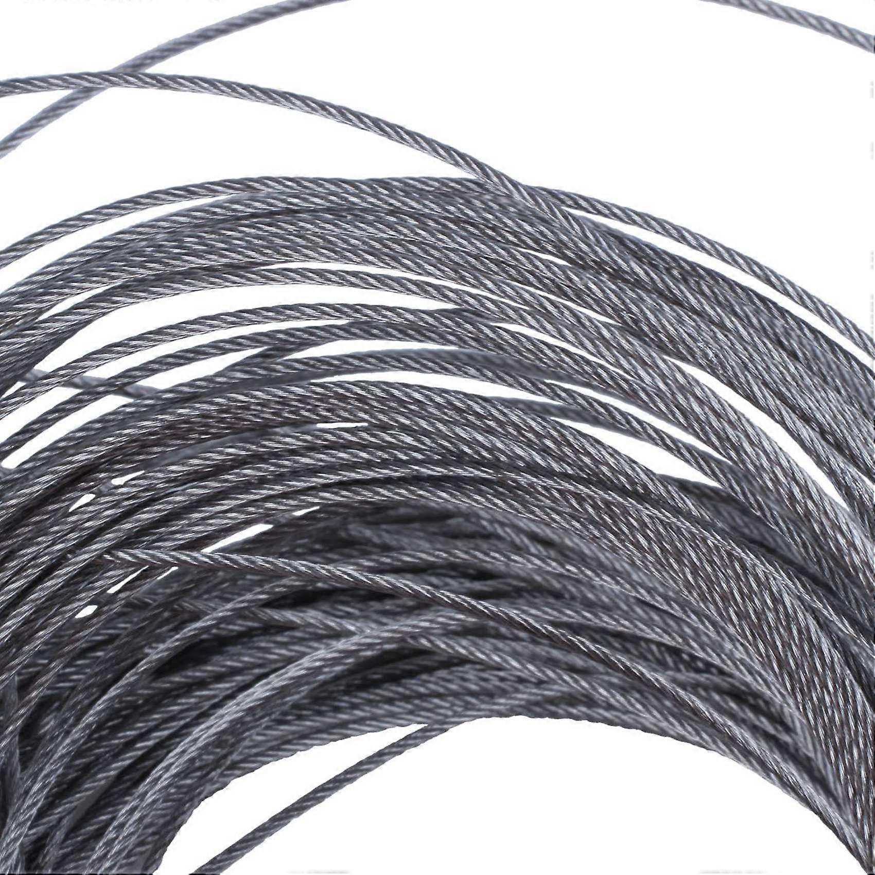 5X STAINLESS Steel Wire Rope Cable Rigging Extra, Length:15M Diameter:1.0mm