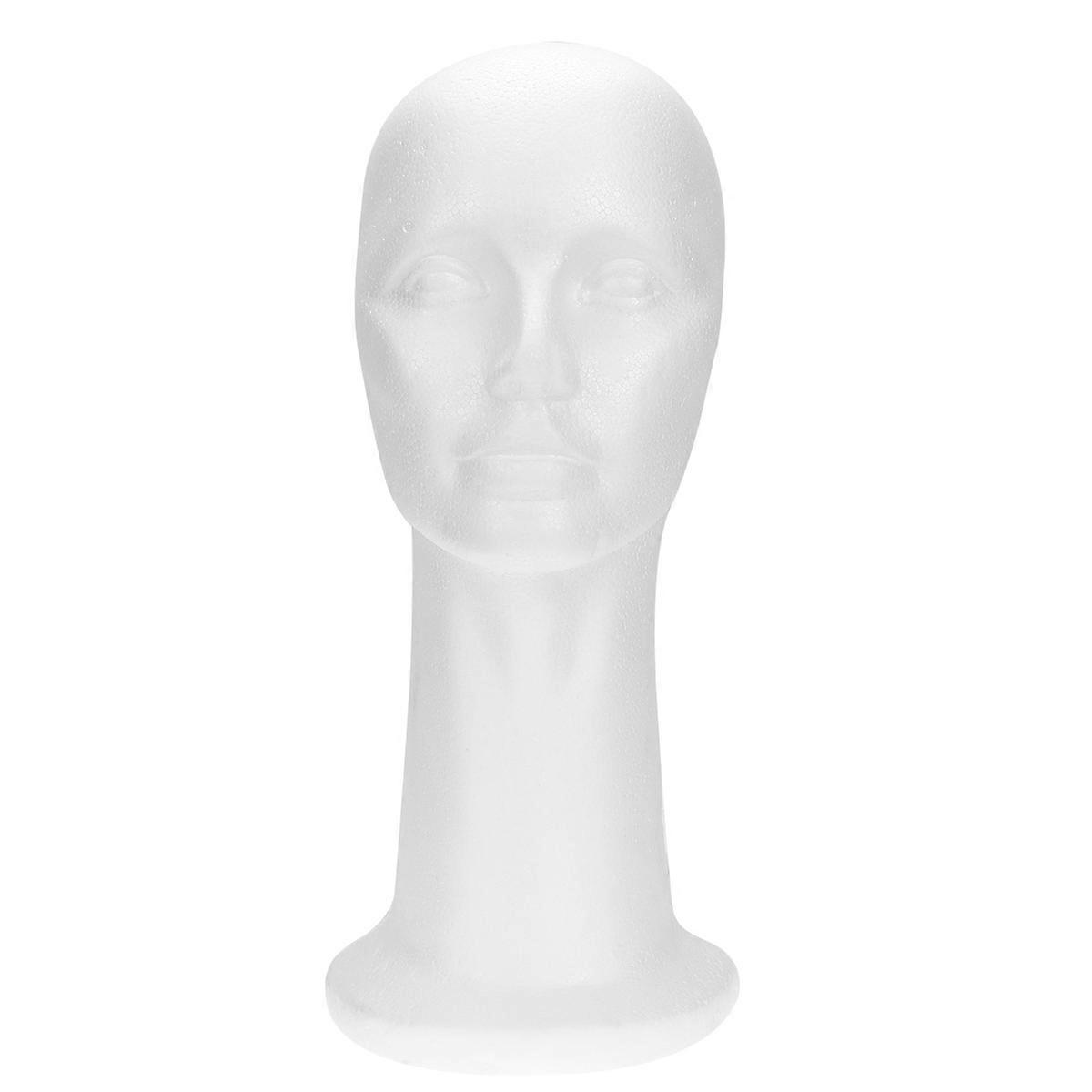 Head Model Mannequin for Display Multifunctional White Wig Display