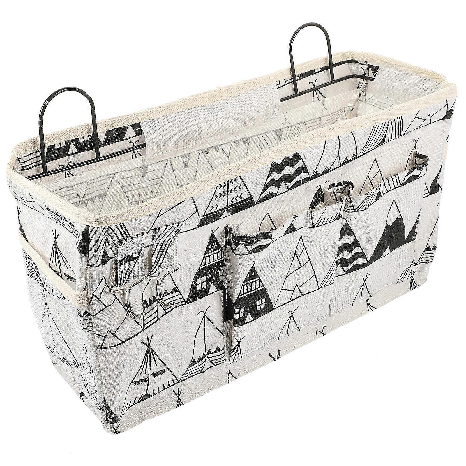 Multipurpose Bedside Hanging Organizer Bag for 2Pcs Storage Use