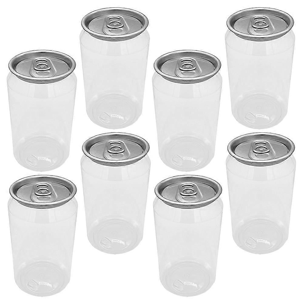Disposable Open Can Bottles for Milk Tea Storage 8Pcs