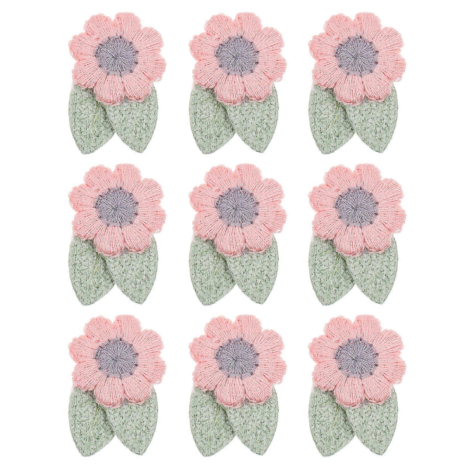 Embroidered Patch Flower Clothes Applique for Sewing with 10Pcs Accessories