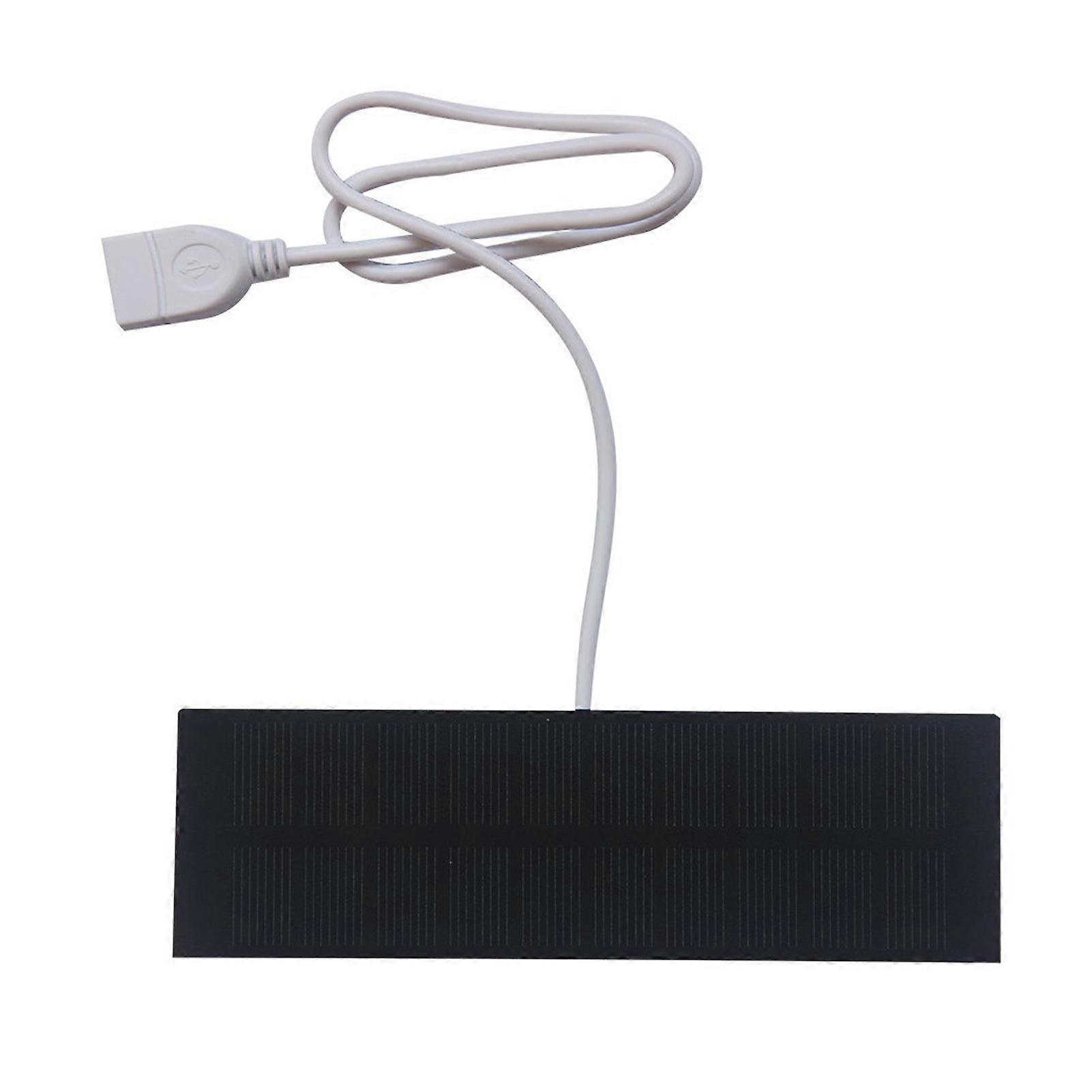 1W Solar Panel Charger USB Interface High Conversion Efficiency Waterproof Portable Mini Solar