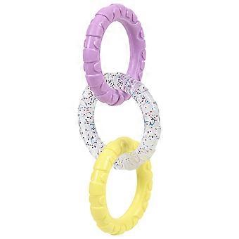 Dog Toys for Teething Relief - Interactive 8-Shape Ring for Puppies, Durable Chew Toy for Oral Health and Active Play