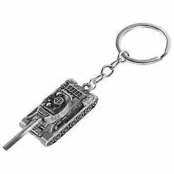 Silver Alloy Keychain, 3D Tank Design, Stylish and Versatile Accessory for Everyday Use (Single Piece)