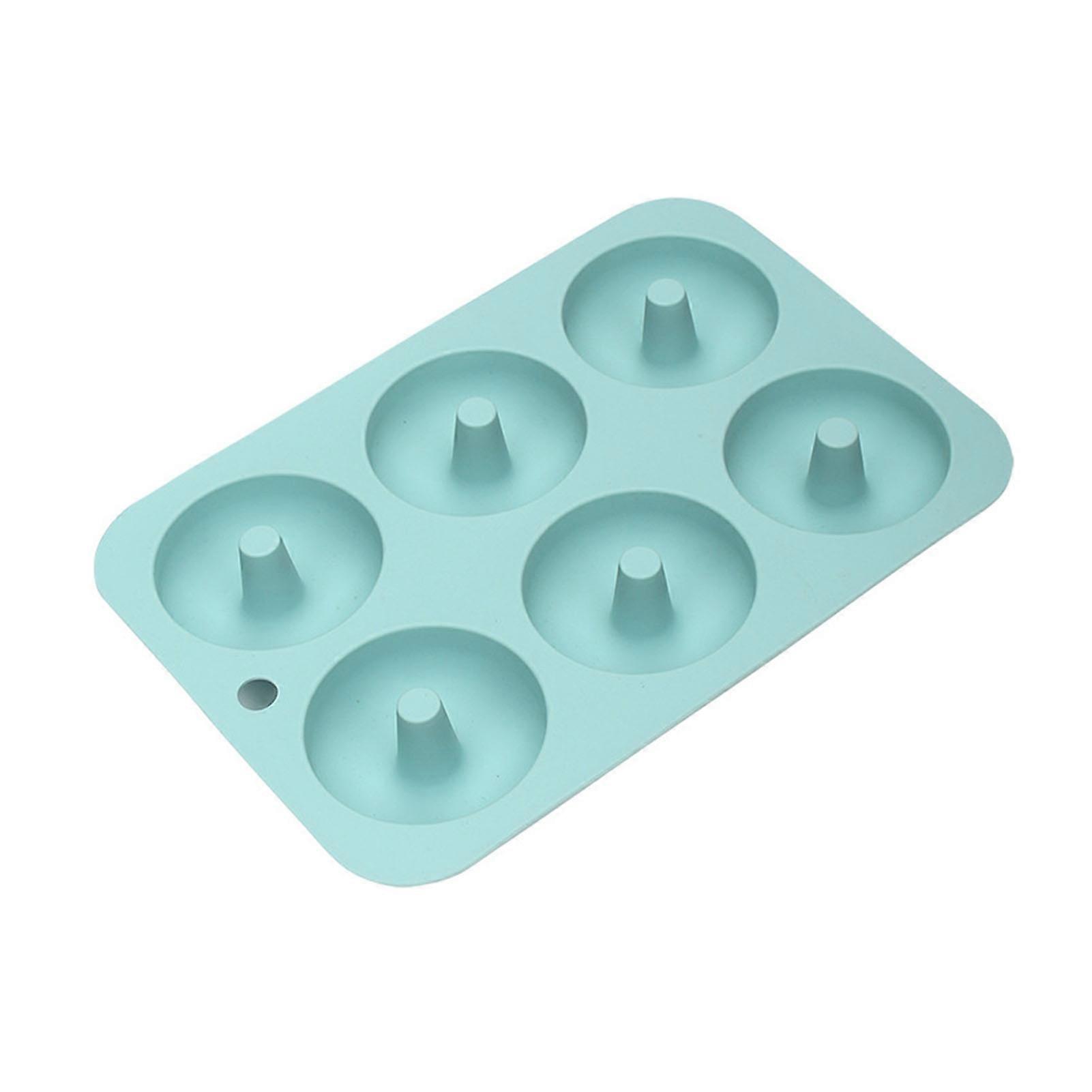 6-Cavity Silicone Mold - for Doughnuts - with Easy Release