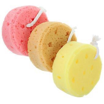 3pcs Bath Shower Sponges Body Wash Exfoliating Sponge Exfoliating Body Scrubber for Kids