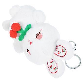 Adorable Bunny Keychain Stuffed Animal for Girls Backpack Charms Plush Pink Decoration 1Set