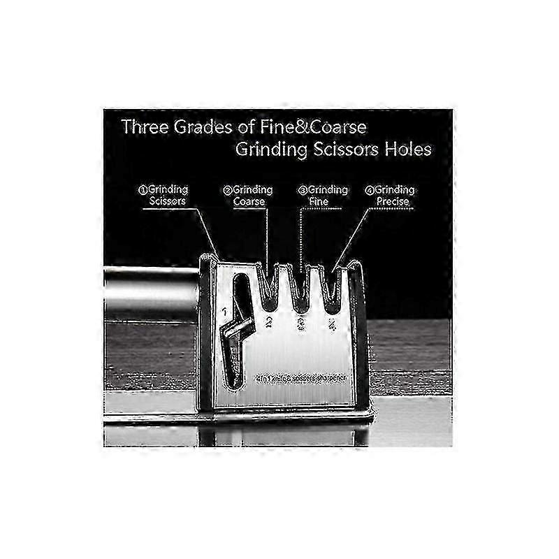 Manual sharpener Knife sharpener 4 levels Updated version Scissor