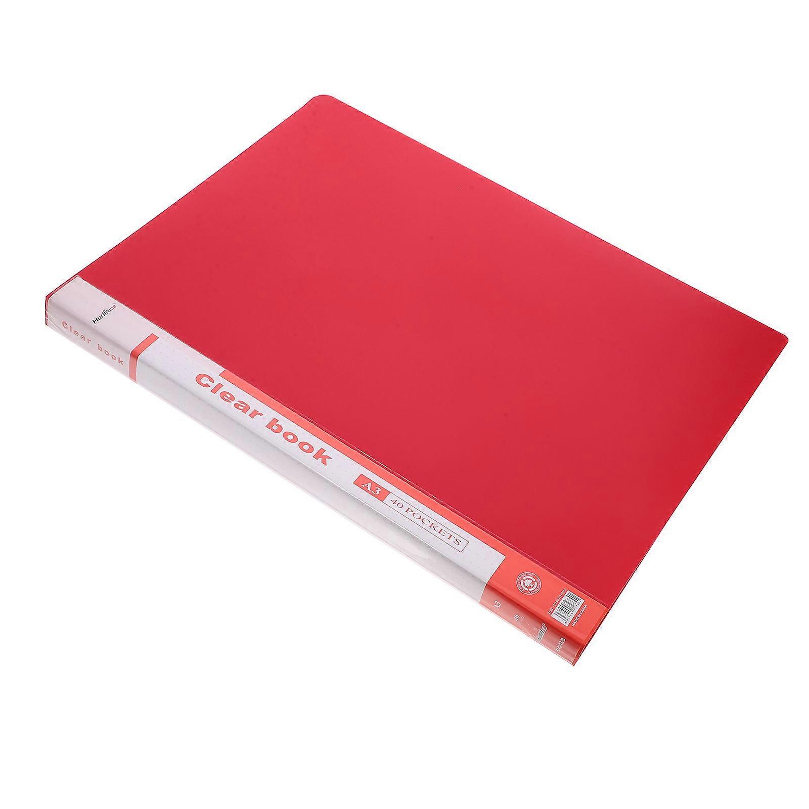 Portfolio Folder Plastic Presentation Book for File Organization 40 Pockets