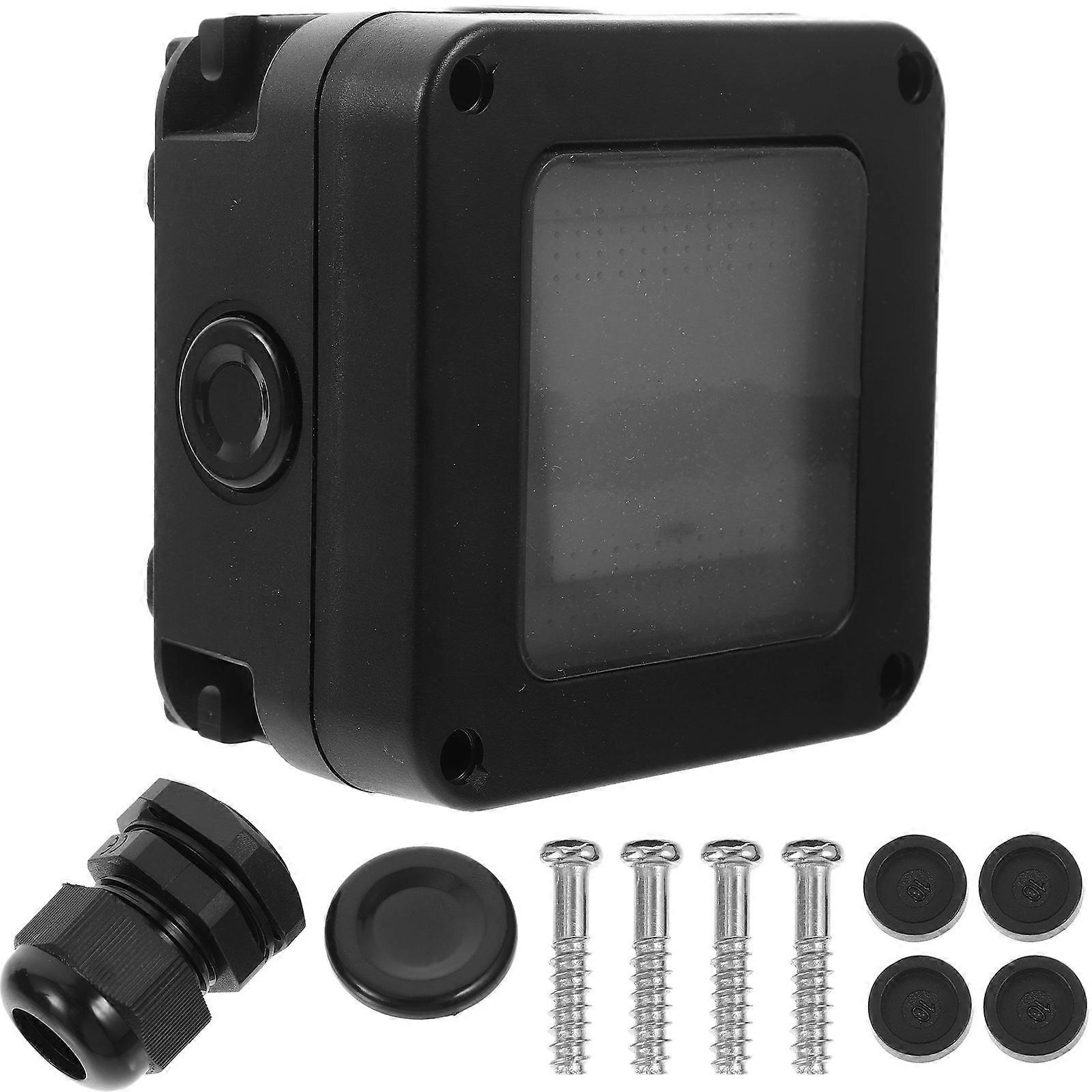 Outdoor Wall Outlet Box Weatherproof Protective 4Sets Black Electrical Socket Covers