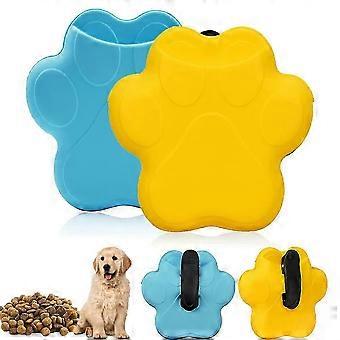 2Pcs Silicone Dog Treat Pouch with Clip, Portable Dog Training Treat Bag for Pet Feeding