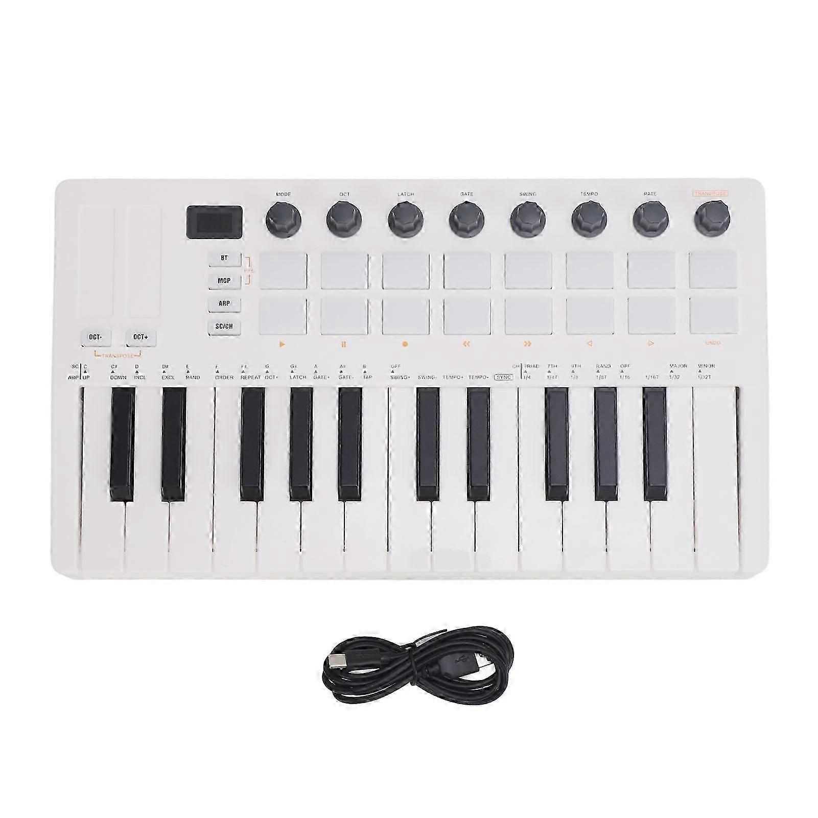 25-Key Wireless BT MIDI Controller Keyboard for Practice and Performance