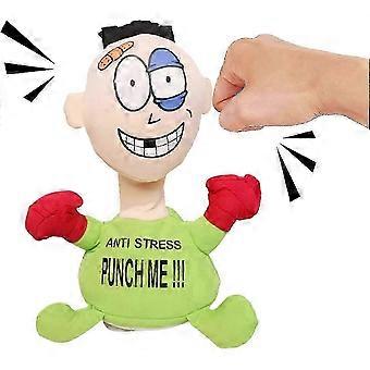 Zabawna lalka Punch Me Screaming, antystresowa zabawka bokserska w formie worka treningowego, kreatywna lalka z dźwiękiem i funkcją odpowietrzania_DuibY