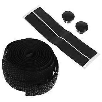 1 Ensemble Pratique Amortisseur Guidon Ruban Wrap Portable Antidérapant Ceinture Guidon Ruban pour Vélos D’extérieur (Noir)