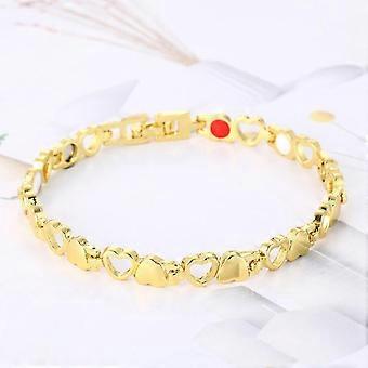 Magnetisches Therapie-Armband aus Edelstahl, verstellbar, zur Schmerzlinderung für Damen