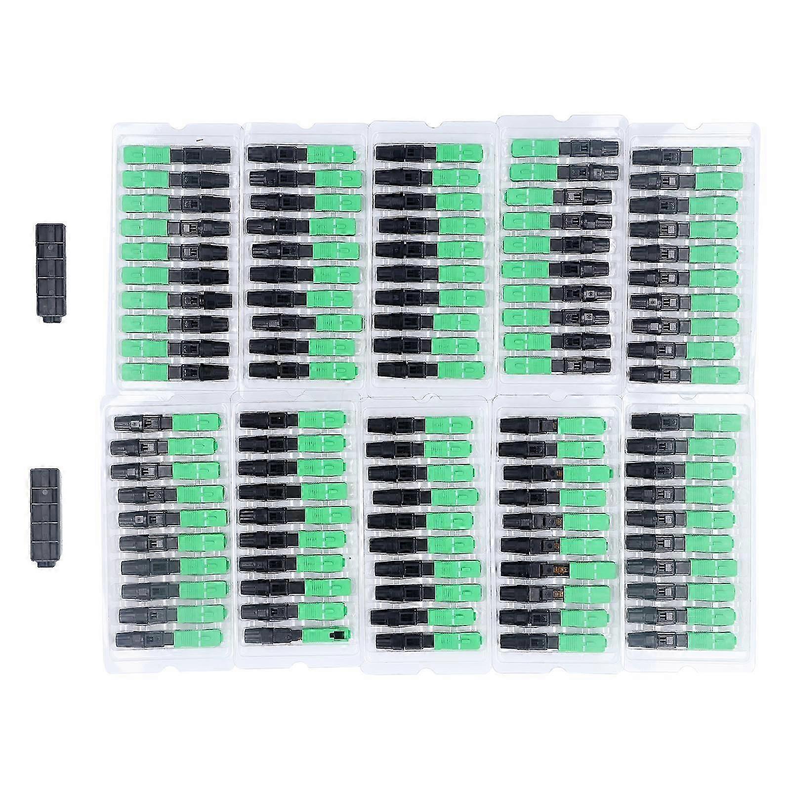 Fiber Cable Quick Connector SC UPC Square Head Preembedded ABS Optical Fiber Convertor Adapter