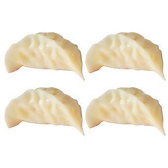 4stk kunstig dumpling model fotografering prop restaurant prop realistiske falske dumplings