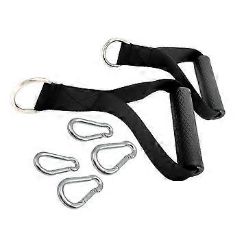 6pcs/set Fitness Resistance Bands Handles compatible withYoga Workout Equipment Fitness Accessories Grip Puller