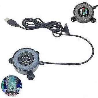 LED Aquarium Stone Light Bubble Aerator Color Changing Underwater Decor