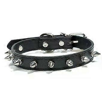 Leather Dog Cat Collar Spiked Studded Puppy Pet Necklace for Small Medium Large Dogs Cats Neck Strap Pet Products Accessories-Yvan