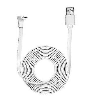 2 Pack White 6.6ft Charging Cable Compatible withArlo Pro Arlo 2 Arlo GO Arlo Light - Waterproof Indoor/Outdoor Aluminum Alloy with Microphone