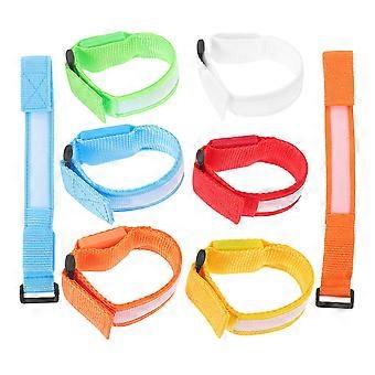 LED Wristband Nylon Adjustable Wristbands for Running Use 8Pcs Set